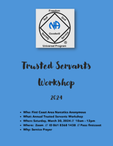 Trusted Servants Workshop @ Zoom Only