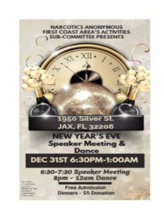 NEW YEAR'S EVE Speaker Meeting & Dance