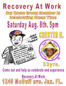 Chester H. Celebrates 33 Years Clean!
