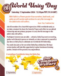 NA World Unity Day ***Prayer @ 3:30***